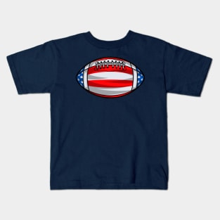 American Football American Flag Kids T-Shirt